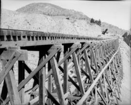 Filling the trestle at Mile 2.2 K.V.R. : Shows dip in the trestle