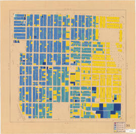 Age of buildings : Maple Street to Oak Street and 41st Avenue to 57th Avenue