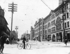 [Looking south on Granville Street from Hastings Street]