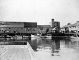 Middle portion of panorama, view of the National Harbours Board fish wharf