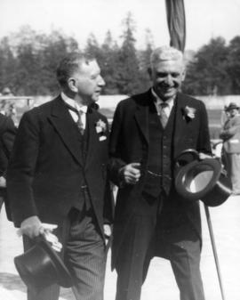 Lieutenant Governor R.R. Bruce and Exhibition President W. Leek at Exhibition opening