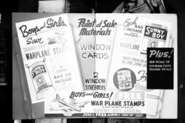 [Poster advertising promotional items inside Sunny Boy Cereal packages]