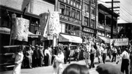 A Chinese parade on East Pender Street