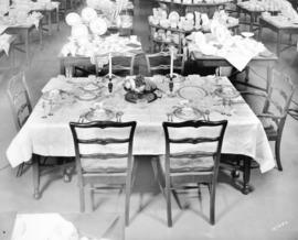 [Spencer's Department Store table setting and chinaware displays]