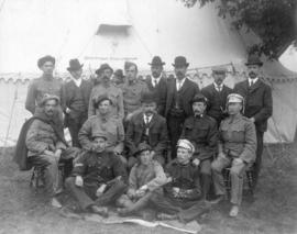 [Group portrait of] British Columbia [rifle] team, D.R.A.