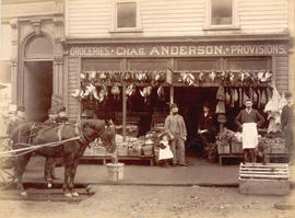 [Exterior of Charles Anderson's grocery store - 164 Cordova Street]