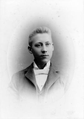 [Unidentified head and shoulders portrait of a young man]