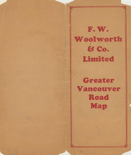 Greater Vancouver road map : map cover
