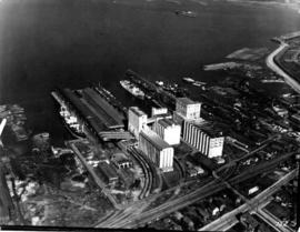 Aerial view of eastern portion of Vancouver Harbour showing Vancouver Terminal