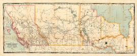 Map of Manitoba, Keewatin, British Columbia, and North West Territory