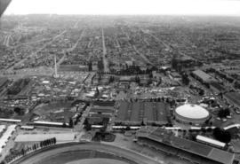 Aerial view of P.N.E. grounds