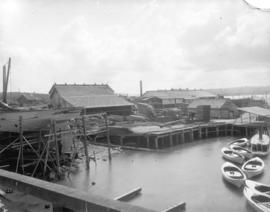 [Robertson and Hackett Sawmill and Wallace boat yard at the south foot of Granville Street in Fal...