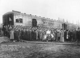 Opening ceremonies of North-Shore line P.G.E. Railway