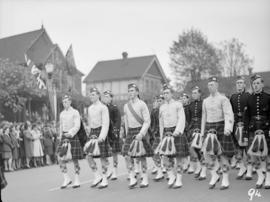 World War II parade on Burrard Street