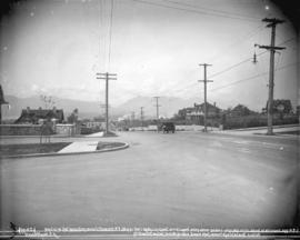 [View of Granville Street, looking north from Angus Street]
