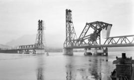 2nd [Second] Narrows Bridge [before the vertical lift span was in place]