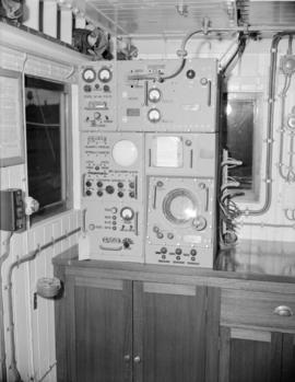 [Equipment on the bridge of a Union Steamships vessel]