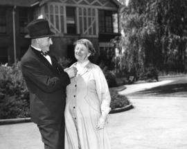 [Alderman Harry DeGraves and an unidentified woman]