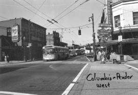 Columbia and Pender [Streets looking] west