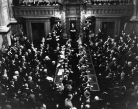 Lt. Gov. Hamber at the opening of the 19th Parliament of British Columbia