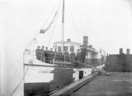 [Union S.S. "Comox" at wharf]