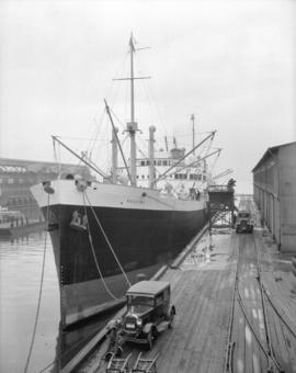 Chemicals being loaded onto "Cellina"