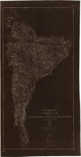 Topographical map of parts of the Cheakamus and Green River valleys