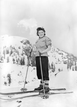 [Female skier on Mt. Seymour]