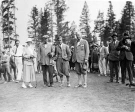 [Douglas Haig, 1st Earl Haig (Field Marshal) and others on a golf course]
