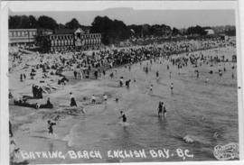 Bathing beach, English Bay, B.C.