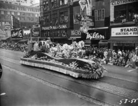 B.C. Electric float in 1953 P.N.E. Opening Day Parade