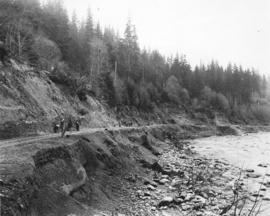 [Repairing the road after the Seymour Creek washout]