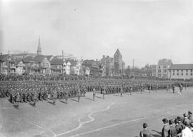 [Troops at Cambie Street grounds]
