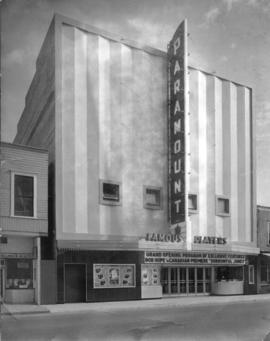 [Photograph of the Famous Players Paramount Theatre, Chilliwack B.C.]