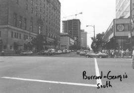Burrard [Street] and Georgia [Street looking] south