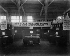 Williams Pianos display