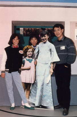 Kimberly Kong, Ramona Mar and Paul Yee at the Saltwater City exhibit