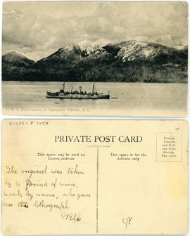 H.M.S. Bonaventure in Vancouver Harbour, B.C.