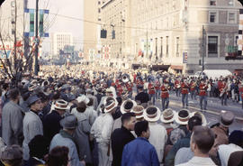 48th Grey Cup Parade, on Georgia and Howe, male marching band