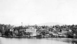 [View of Bamfield Cable Station from the water]