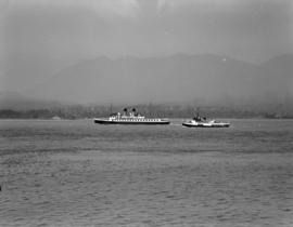 [The 'Lady Cecilia' and another boat in Vancouver harbour]