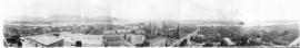[North to north east view of downtown from the Birks Building showing Burrard Inlet and the North...