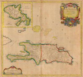 Isles de Saint Domingue - map