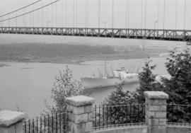 Boat 'Lions Gate' under Lions Gate Bridge