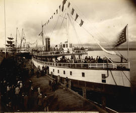 Embarkation of His Excellency Lord Stanley and Party on S.S. "Premier"