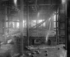 [B.C. Electric Railway Company's building under construction]