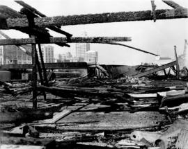[Aftermath of fire at C.P.R. Pier D]