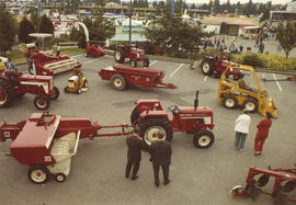 International Harvester Co. display of agricultural machinery