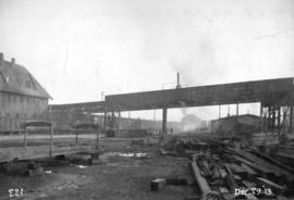[Construction progress photograph of the CPR Burrard St. bridge]