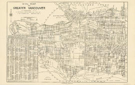 Dial map of Greater Vancouver